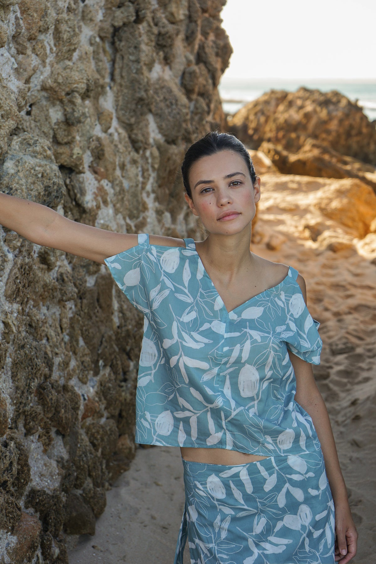 Top 0006 | Estampado Celeste