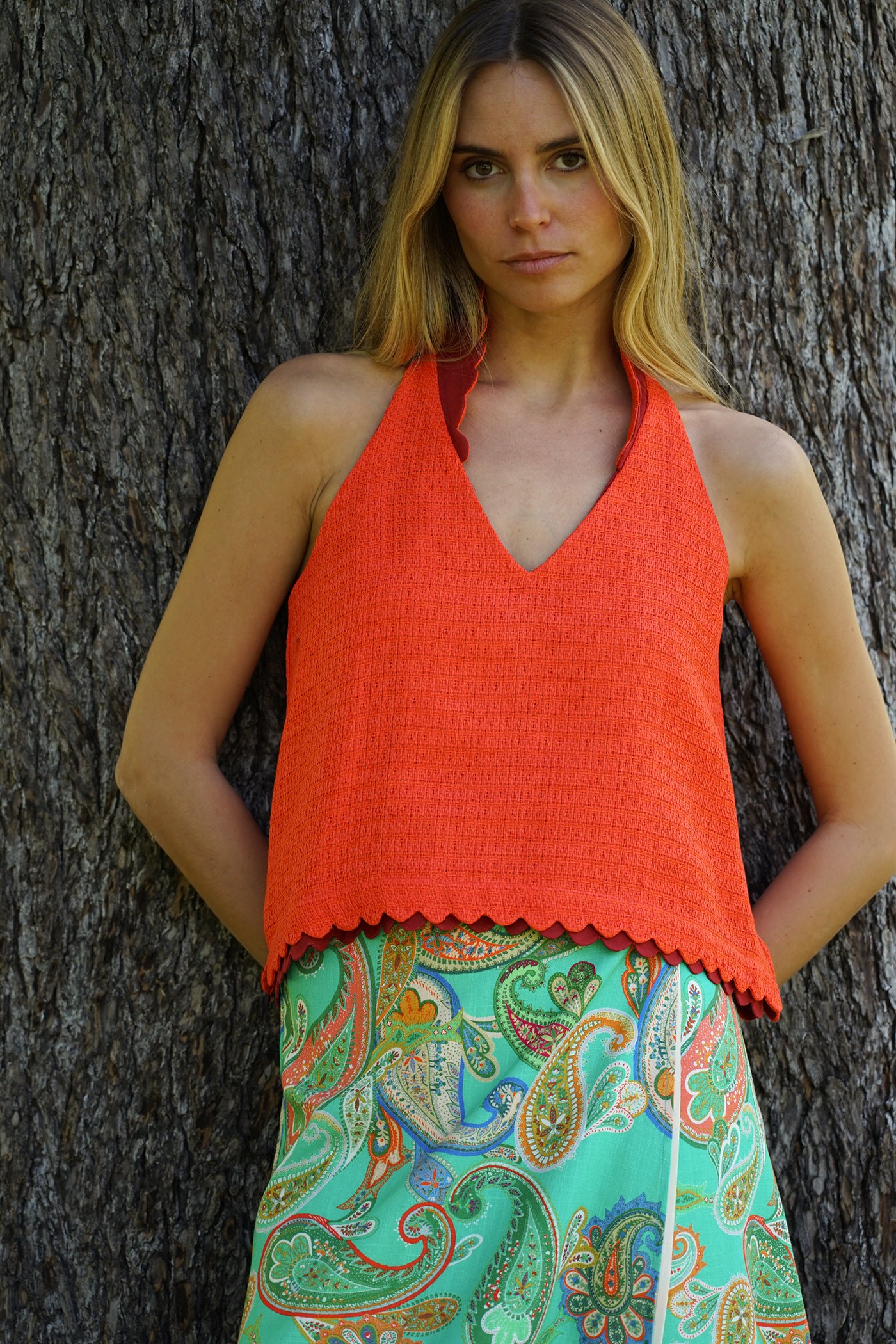 Top Blush | Naranja/Rojo