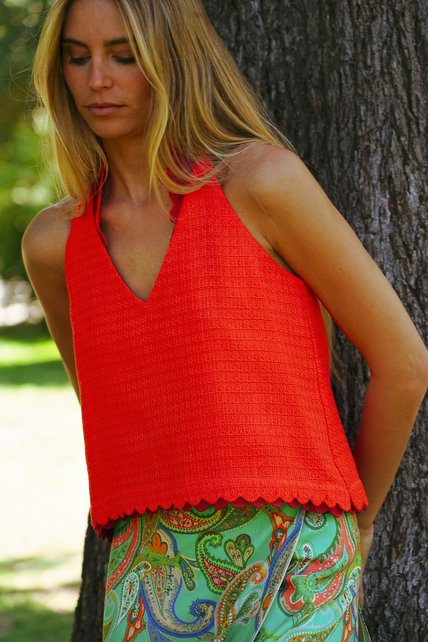 Top Blush | Naranja/Rojo