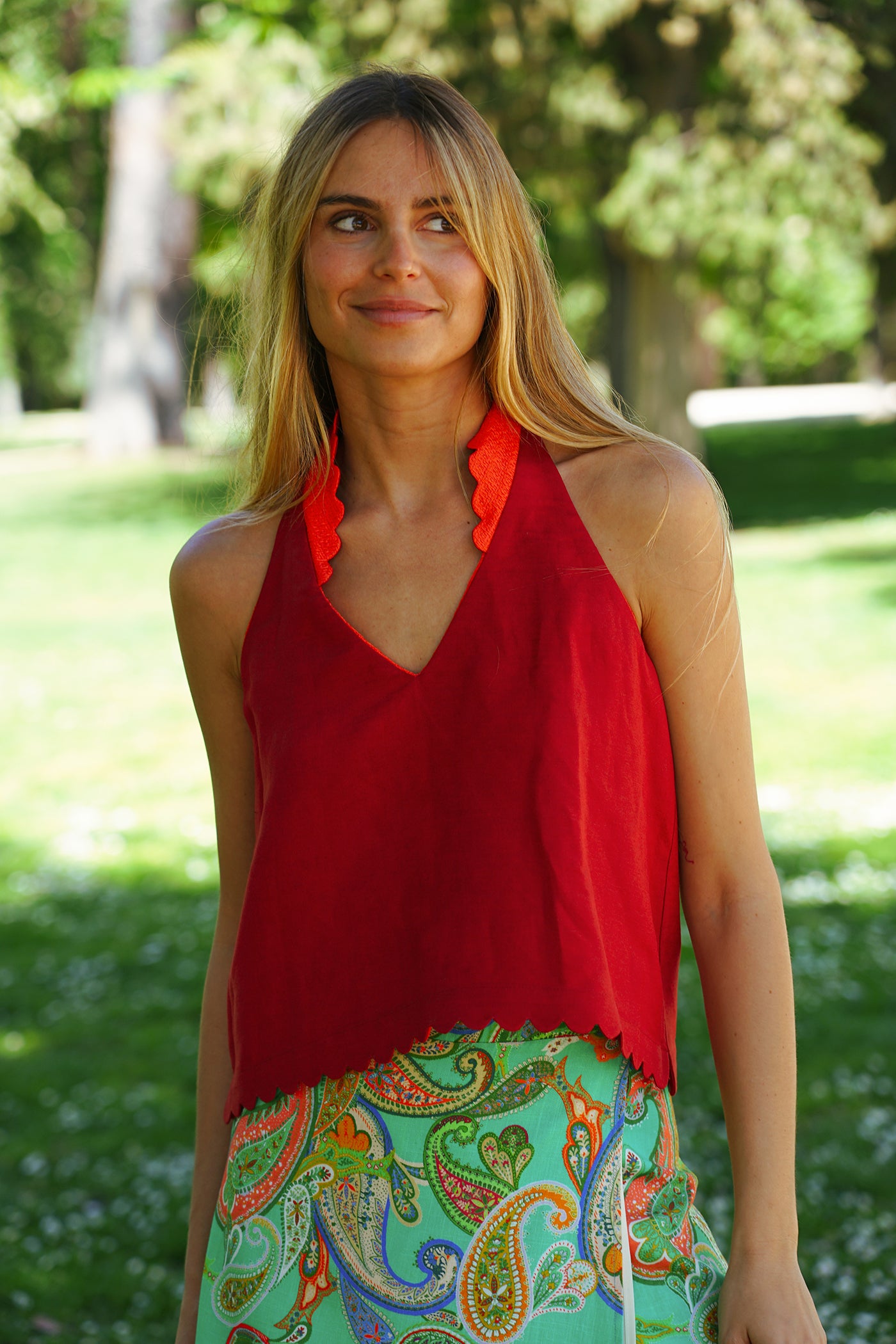 Top Blush | Naranja/Rojo