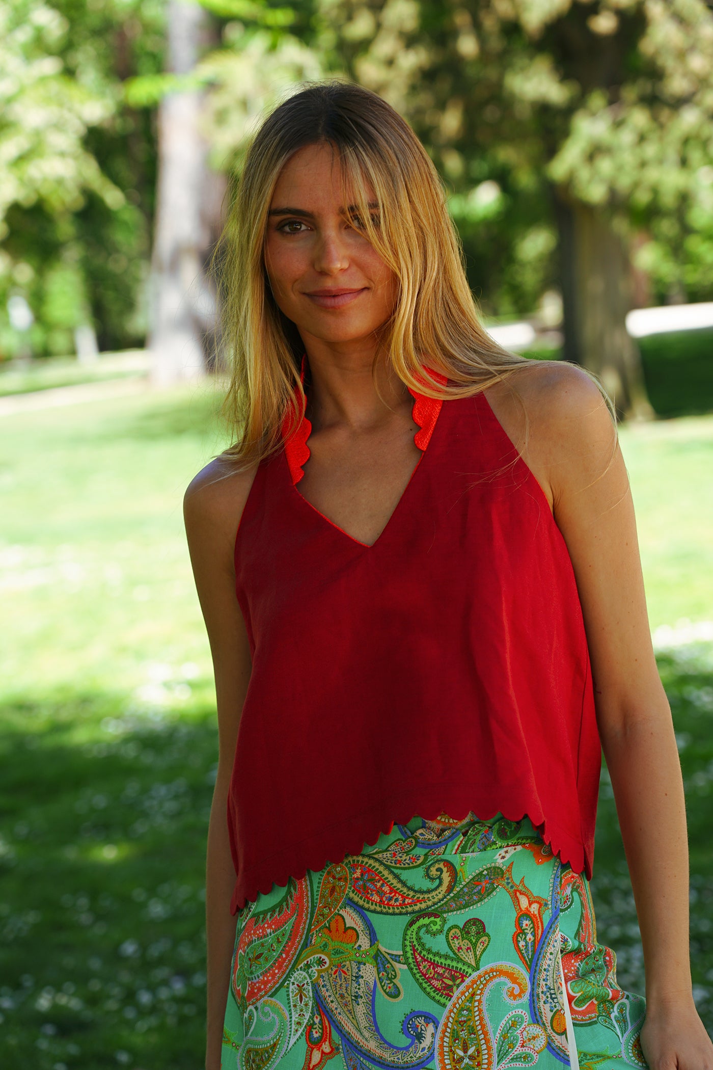 Top Blush | Naranja/Rojo